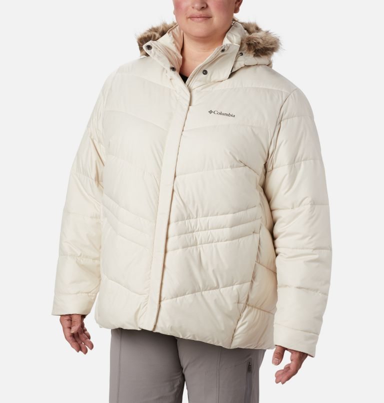 Women\'s Columbia Peak to Park Insulated Jackets Cream | Plus Size CA-UALC4